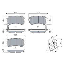 BOSCH Sada brzdových platničiek   0 986 494 627_thumb7