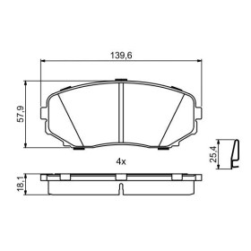 BOSCH Sada brzdových platničiek   0 986 494 879_thumb7