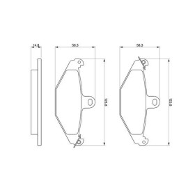 BOSCH Sada brzdových platničiek   0 986 461 148_thumb5