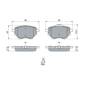 BOSCH Sada brzdových platničiek   0 986 494 716_thumb7