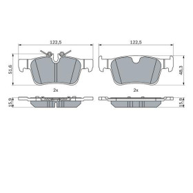 BOSCH Sada brzdových platničiek   0 986 424 802_thumb7