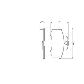 BOSCH Sada brzdových platničiek   0 986 491 700_thumb7