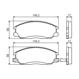 BOSCH Sada brzdových platničiek   0 986 424 729_thumb5