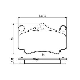 BOSCH Sada brzdových platničiek   0 986 494 710_thumb7