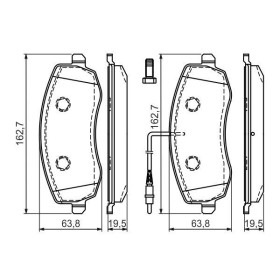 BOSCH Sada brzdových platničiek   0 986 494 385_thumb7