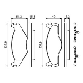 BOSCH Sada brzdových platničiek   0 986 468 871_thumb5