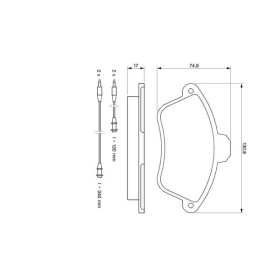 BOSCH Sada brzdových platničiek   0 986 460 951_thumb5