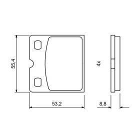 BOSCH Sada brzdových platničiek   0 986 494 775_thumb7