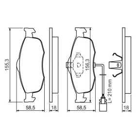 BOSCH Sada brzdových platničiek   0 986 460 971_thumb5