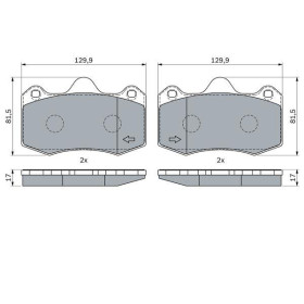 BOSCH Sada brzdových platničiek   0 986 424 399_thumb7