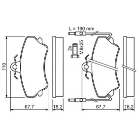 BOSCH Sada brzdových platničiek   0 986 494 056_thumb5