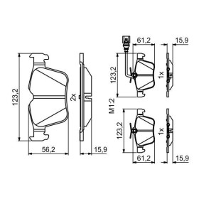 BOSCH Sada brzdových platničiek   0 986 494 835_thumb7