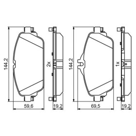 BOSCH Sada brzdových platničiek, kotúč. brzda   0 986 494 951_thumb5