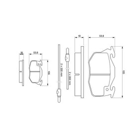 BOSCH Sada brzdových platničiek   0 986 461 763_thumb5