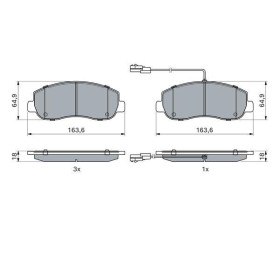 BOSCH Sada brzdových platničiek, kotúč. brzda   0 986 494 894_thumb7