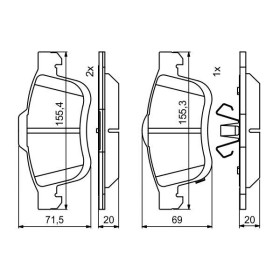 BOSCH Sada brzdových platničiek   0 986 494 801_thumb7