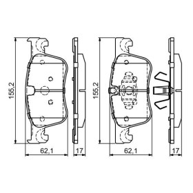 BOSCH Sada brzdových platničiek   0 986 494 695_thumb7