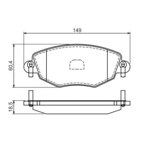 BOSCH Sada brzdových platničiek   0 986 494 026_thumb5