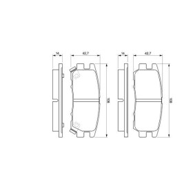 BOSCH Sada brzdových platničiek   0 986 461 768_thumb5