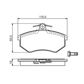 BOSCH Sada brzdových platničiek   0 986 494 544_thumb5