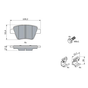 BOSCH Sada brzdových platničiek   0 986 494 643_thumb7