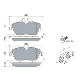 BOSCH Sada brzdových platničiek   0 986 494 588_thumb5