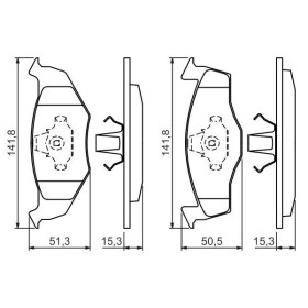 BOSCH Sada brzdových platničiek   0 986 424 449_thumb5