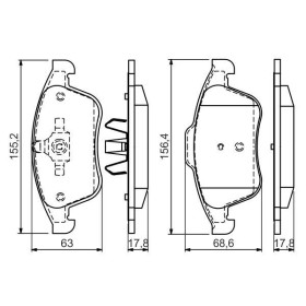 BOSCH Sada brzdových platničiek   0 986 494 556_thumb5