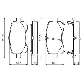 BOSCH Sada brzdových platničiek   0 986 494 496_thumb7