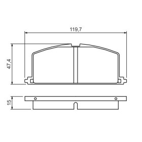 BOSCH Sada brzdových platničiek   0 986 468 701_thumb5