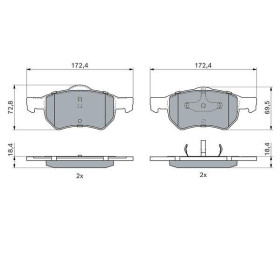 BOSCH Sada brzdových platničiek   0 986 424 668_thumb7