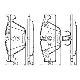 BOSCH Sada brzdových platničiek   0 986 494 549_thumb7