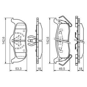 BOSCH Sada brzdových platničiek   0 986 494 142_thumb5