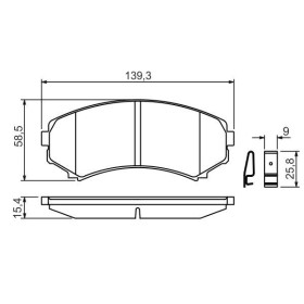 BOSCH Sada brzdových platničiek   0 986 424 709_thumb5