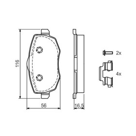 BOSCH Sada brzdových platničiek   0 986 424 792_thumb5