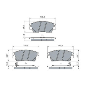 BOSCH Sada brzdových platničiek   0 986 460 076_thumb5