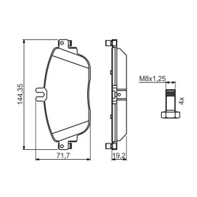 BOSCH Sada brzdových platničiek   0 986 494 662_thumb7