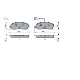 BOSCH Sada brzdových platničiek, kotúč. brzda   0 986 424 084_thumb7