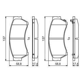 BOSCH Sada brzdových platničiek   0 986 494 860_thumb7