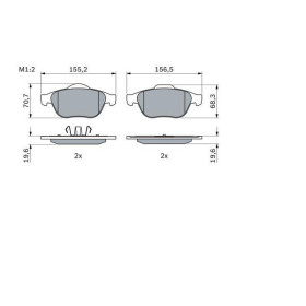 BOSCH Sada brzdových platničiek   0 986 494 033_thumb5