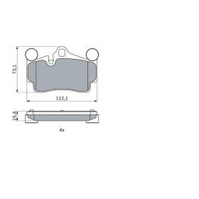 BOSCH Sada brzdových platničiek   0 986 424 741_thumb5