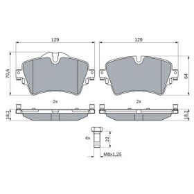 BOSCH Sada brzdových platničiek   0 986 494 736_thumb7