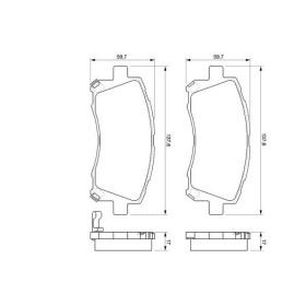 BOSCH Sada brzdových platničiek   0 986 424 700_thumb5