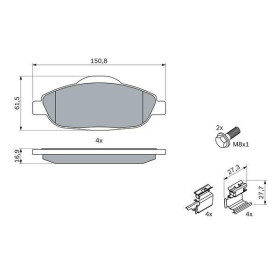 BOSCH Sada brzdových platničiek   0 986 494 261_thumb7