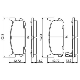 BOSCH Sada brzdových platničiek   0 986 494 226_thumb5