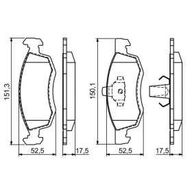 BOSCH Sada brzdových platničiek   0 986 494 197_thumb5