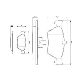 BOSCH Sada brzdových platničiek   0 986 461 129_thumb5