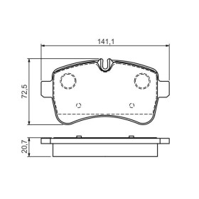 BOSCH Sada brzdových platničiek   0 986 494 460_thumb5