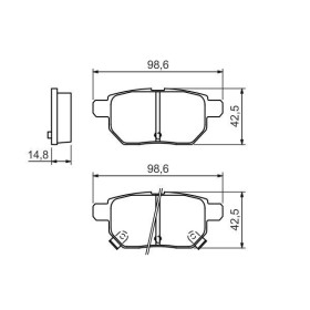 BOSCH Sada brzdových platničiek   0 986 494 328_thumb7