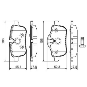 BOSCH Sada brzdových platničiek   0 986 494 450_thumb7